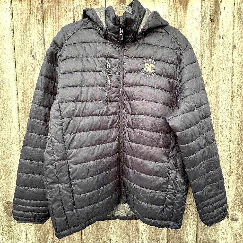 Clique Santa Catalina Dark Navy Hooded Puffer Jacket Large